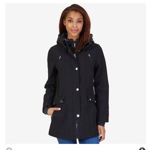 Nautica Women's Soft Shell with Quilted Bib/Hood